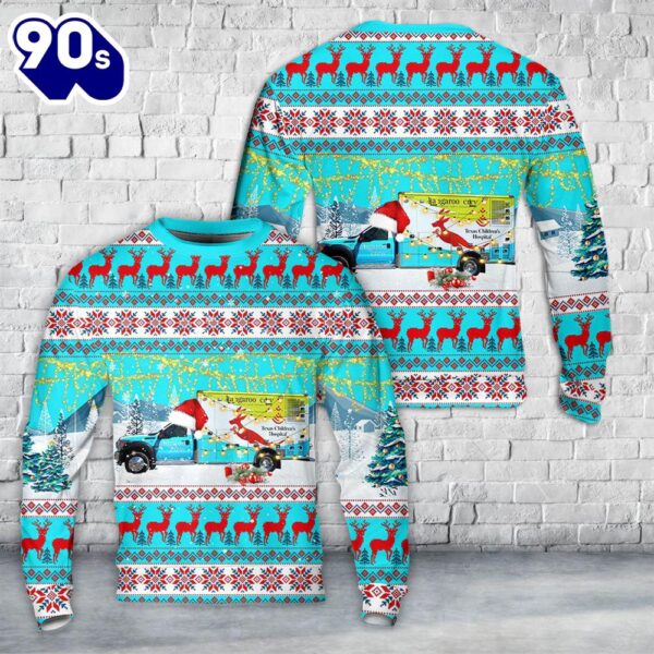 Houston, Texas, Texas Children’s Hospital Christmas Aop Sweater