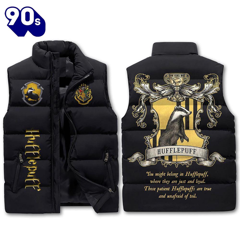 Hufflepuff 2D Sleeveless Jacket Christmas For Fans - Music Sleeveless Down Jacket Hufflepuff 2D Sleeveless Jacket Christmas For Fans - Music Sleeveless Down Jacket