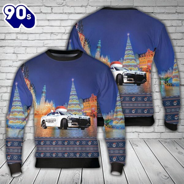 Hughes County Sheriff, Oklahoma Christmas Aop Sweater