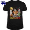 Husky Dog Happy Hallothanksmas Halloween Thanksgiving Xmas T-Shirt  For Man And Women