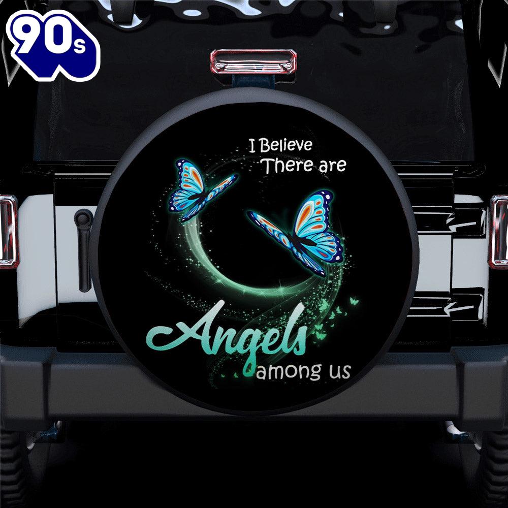 Hippie Tire Covers I Believe There Are Angels Car Spare Tire Cover Gift For Campers Hippie Tire Covers I Believe There Are Angels Car Spare Tire Cover Gift For Campers