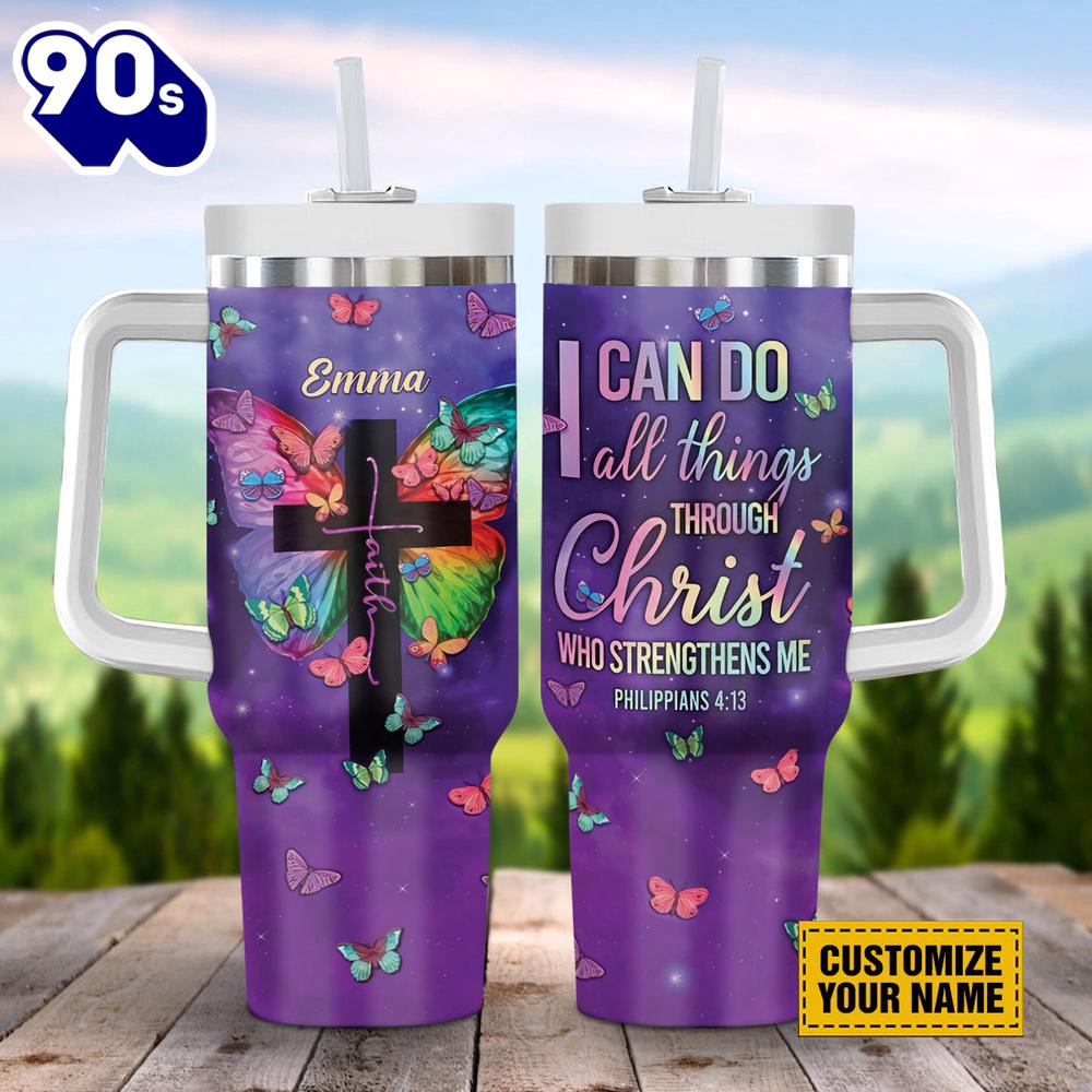 Christian I Can Do All Things Through Christ Stanley Tumbler 40oz Christian I Can Do All Things Through Christ Stanley Tumbler 40oz