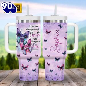 Christian I Can Do All Things Through Christ Who Strengthens Me Customized Stanley Tumbler 40oz