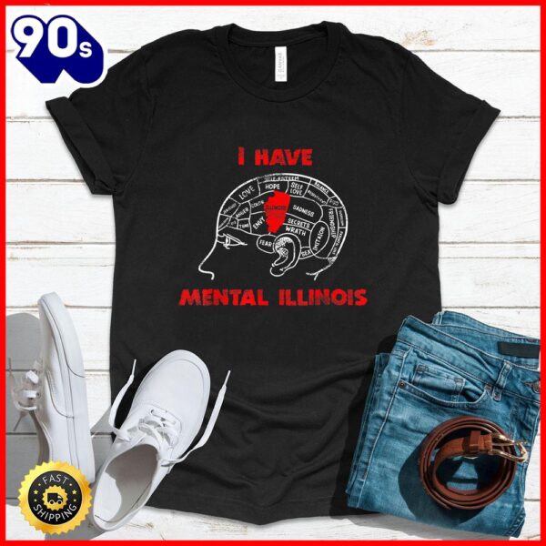 Halloween 2025  I Have Mental Illinois Funny T-Shirt