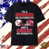 I’m A Husker On Saturdays And A Chief On Sundays Football T Shirt, Viral 2D Graphic Tee