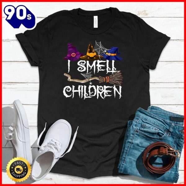 Halloween 2025  I Smell Children Funny Witches Halloween Party Costume T-Shirt