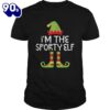 Im The Sporty Elf Matching Christmas Costume Shirt Gift Xmas