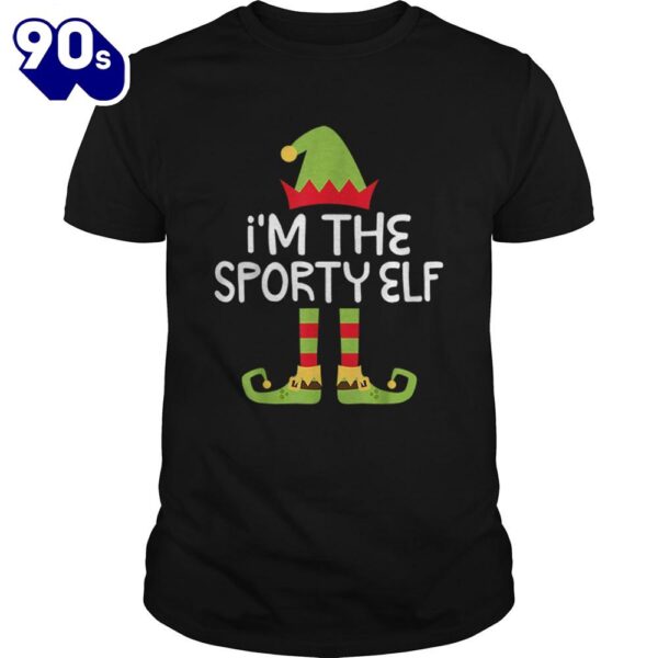 Im The Sporty Elf Matching Christmas Costume Shirt Gift Xmas
