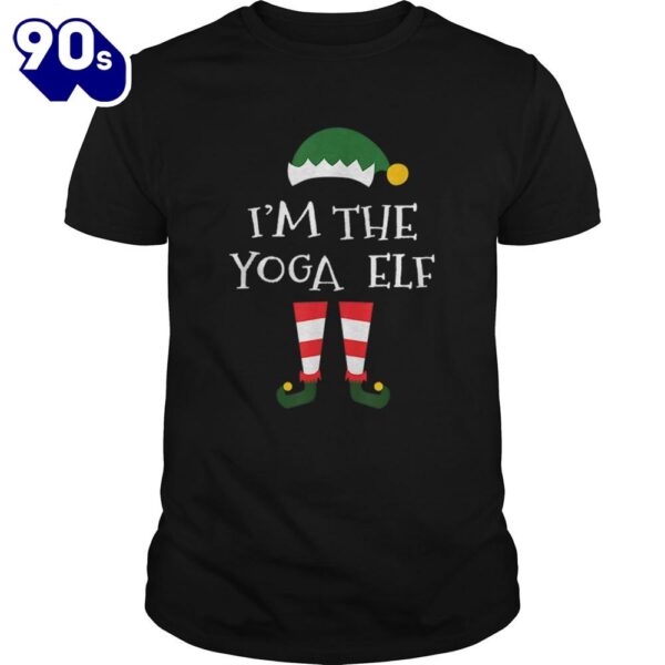 Im The Yoga Elf Gift Matching Family Group Christmas Shirt Gift Xmas
