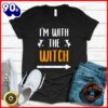 Halloween 2025  I’m With The Witch Funny Halloween Costume For Couples T-Shirt