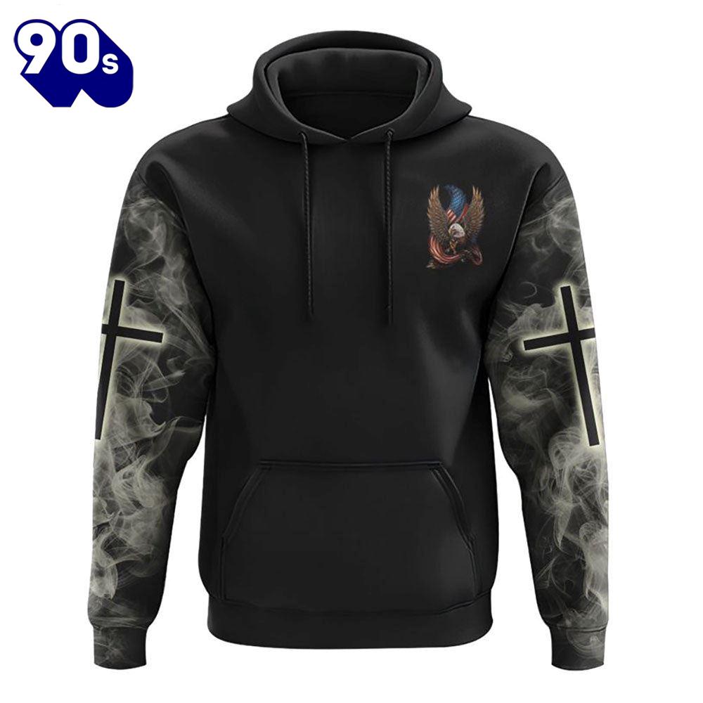 In God We Trust Eagle Cross Smoke 3D Hoodie In God We Trust Eagle Cross Smoke 3D Hoodie