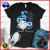 Halloween 2025  In November We Wear Blue Gnome Diabetes Awareness T-Shirt