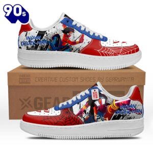 Indian Spider-Man Spider-Verse Custom Air Sneakers 3 Indian Spider-Man Spider-Verse Custom Air Sneakers