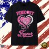 Indiana Fever Pink Out Breast Cancer Awareness Heart Basketball T Shirt, Viral 2D Graphic Tee