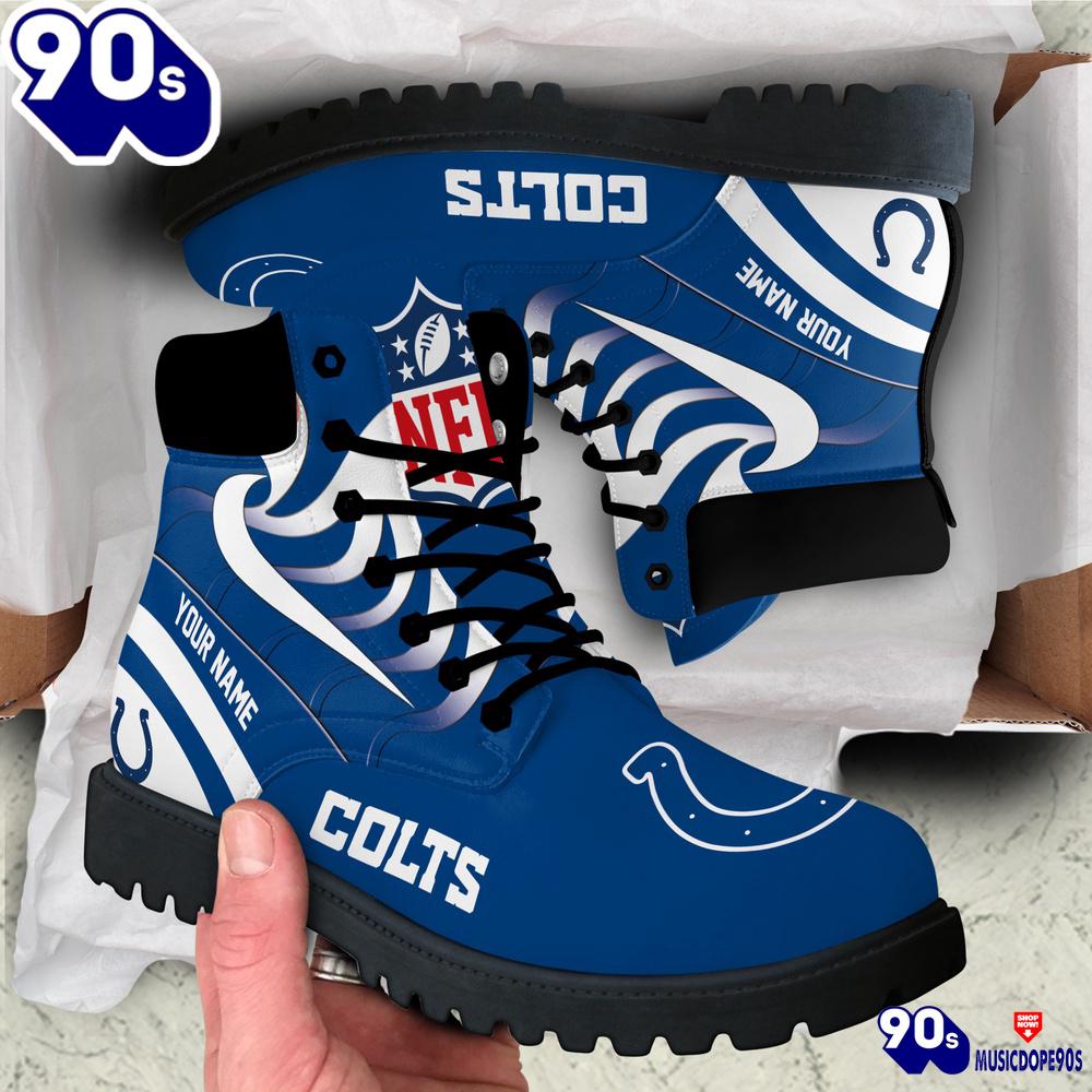 Indianapolis Colts Custom Boots Shoes Idea Gift For Fan Indianapolis Colts Custom Boots Shoes Idea Gift For Fan