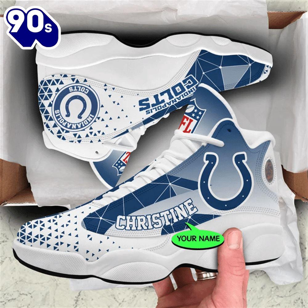 Indianapolis Colts NFL Personalized Jordan 13 Shoes Indianapolis Colts NFL Personalized Jordan 13 Shoes