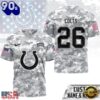 Indianapolis Colts NFL Salute to Service Custom Name & Number Camo 3D Shirt, NFL Trending Shirt