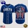 Indianapolis Colts NFL Stand For The Flag Kneel For The Cross Baseball Jersey Shirt , Trending NFL Jersey