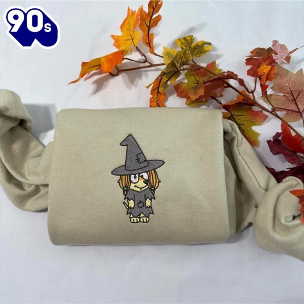Indy Bluey Cartoon Embroidered Sweatshirt Fashion Style For Man And Women