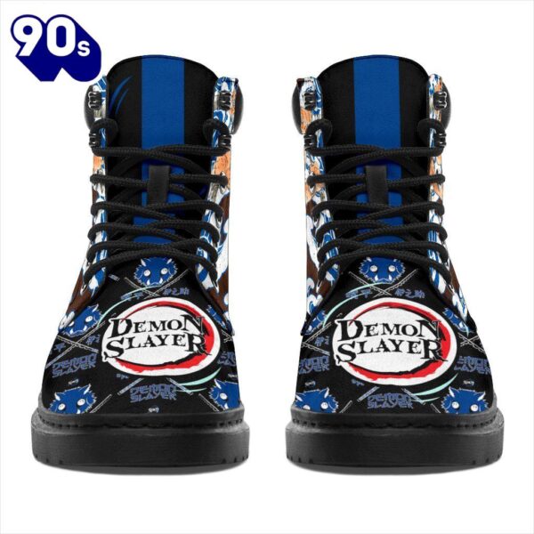 Inosuke Leather Boots Shoes Demon Slayer Anime Custom