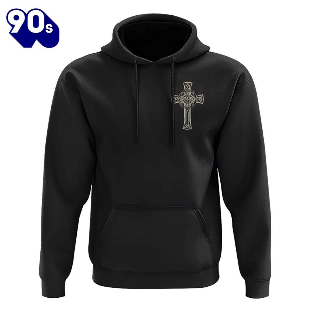 Irish By Blood American By Birth Wings Cross 3D Hoodie Irish By Blood American By Birth Wings Cross 3D Hoodie