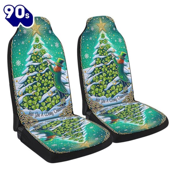 Irish Shamrocks Christmas Tree Seat Cover Cars Gift Xmas