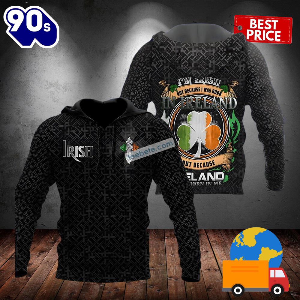 Irish St Patrick Day Black 3D Zip Up Hoodie 2025 Irish St Patrick Day Black 3D Zip Up Hoodie 2025