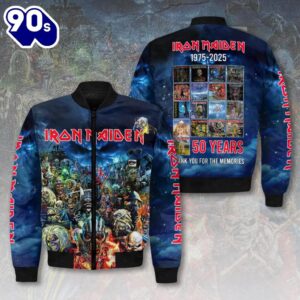 Iron Maiden 1975-2025 3D Bomber Jacket