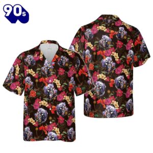 Jack And Sally Flower Hawaiian Shirt Gift Xmas