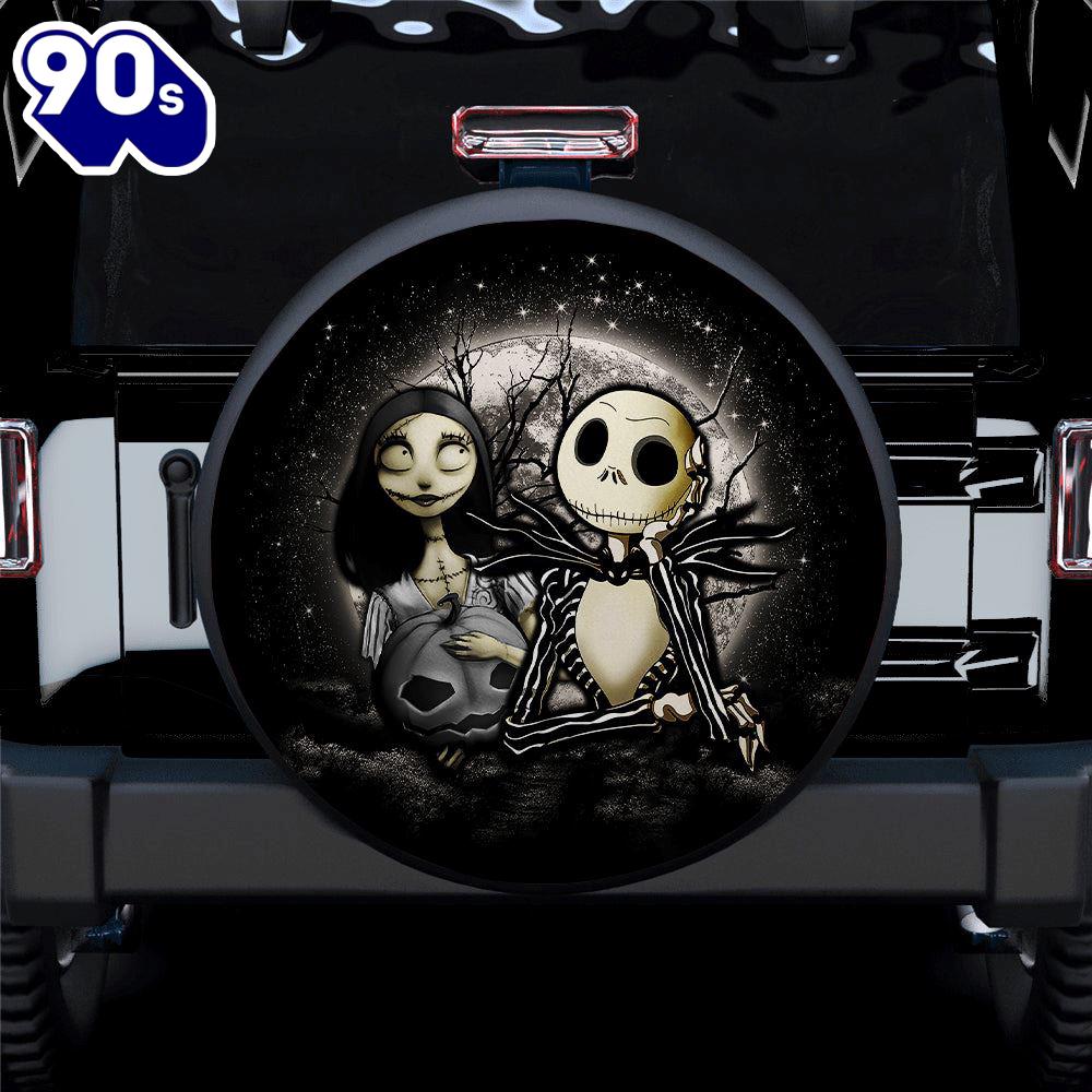 Jack And Sally Moonlight Nightmare Before Christmas Car Spare Tire Covers Gift For Campers Merry Christmas Jack And Sally Moonlight Nightmare Before Christmas Car Spare Tire Covers Gift For Campers Merry Christmas