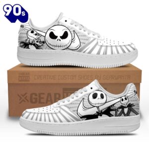 Jack Skellington Air Sneakers Custom Shoes 2 Jack Skellington Air Sneakers Custom Shoes