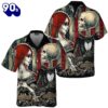 Jack Skellington And Sally Skull Hawaiian Shirt Gift Xmas
