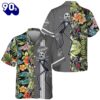 Jack Skellington Floral Hawaiian Shirt Gift Xmas