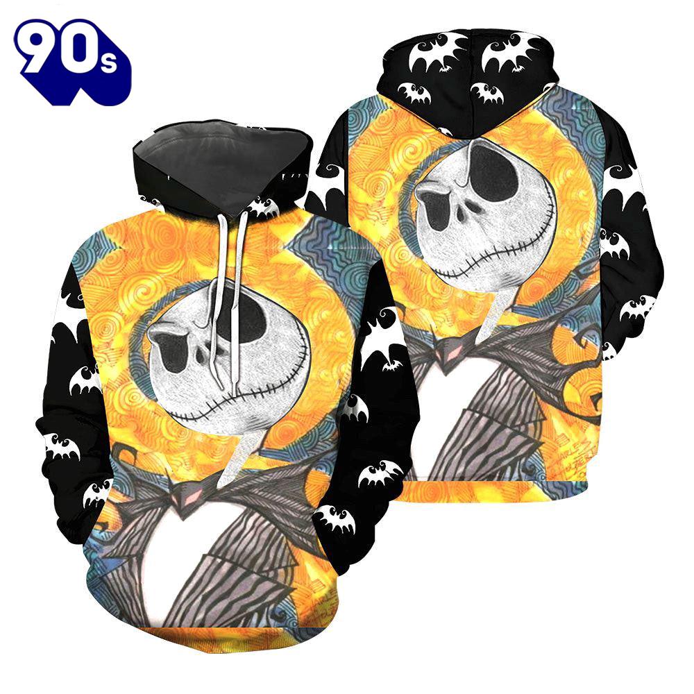 Jack Skellington Halloween 3D Shirts For Men And Women Jack Skellington Halloween 3D Shirts For Men And Women