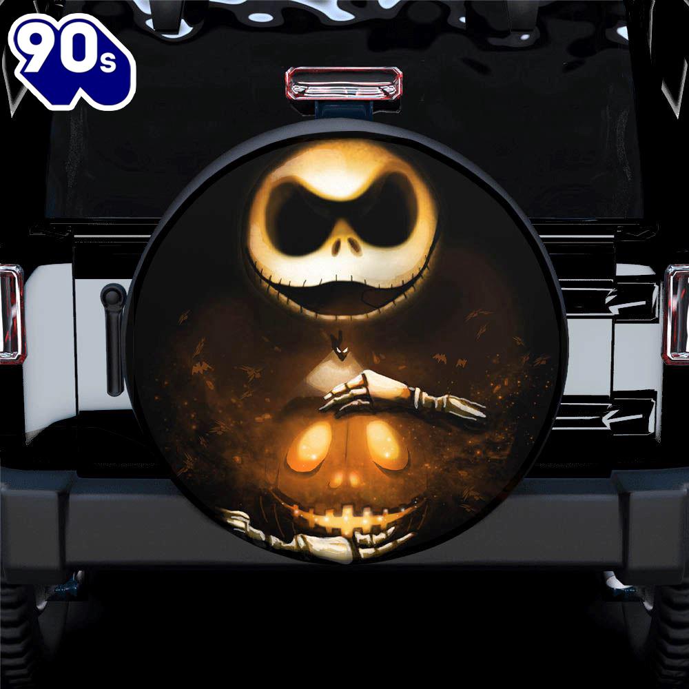 Jack Skellington Halloween Car Spare Tire Covers Gift For Campers Merry Christmas Jack Skellington Halloween Car Spare Tire Covers Gift For Campers Merry Christmas