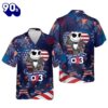 Jack Skellington Happy 4th Of July Hawaiian Shirt Gift Xmas