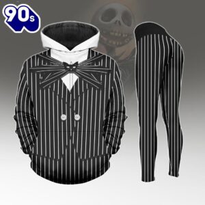 Jack Skellington Hoodie, Women Leggings, Disney Movie Cosplay Costume
