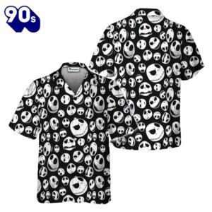 Jack Skellington Nightmare Before Christmas Hawaiian Shirt Gift Xmas