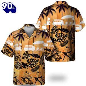 Jack Skellington On Beach Hawaiian Shirt Gift Xmas