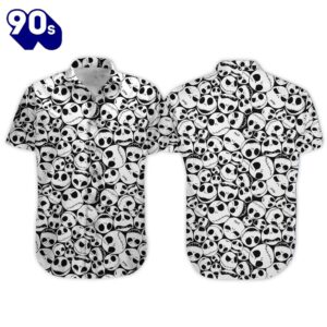 Jack Skellington Skulls Button Shirt Gift Xmas