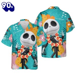 Jack Skellington Summer Vibe Hawaiian Shirt Gift Xmas