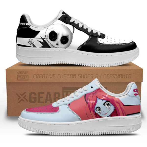 Jack Skellington x Sally Custom Cartoon Air Sneakers