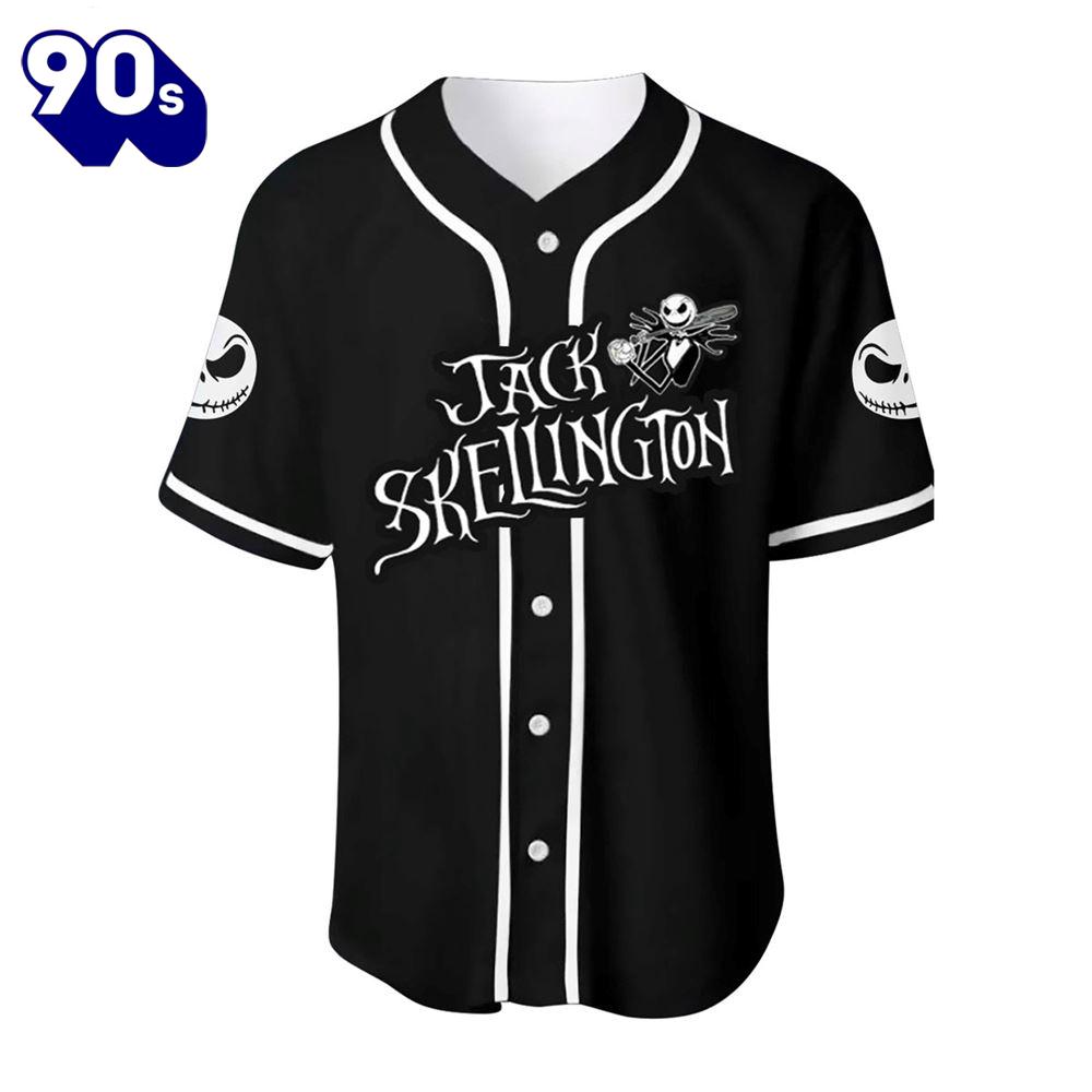 Jack Skellington & Zero Baseball Jersey Gift For Fans Jack Skellington & Zero Baseball Jersey Gift For Fans