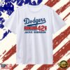 Jackie Robinson Los Angeles Dodgers 42 signature T Shirt, Viral 2D Graphic Tee