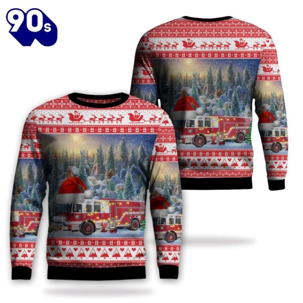 Jackson Hole, Wyoming, Jackson Hole Fireems Christmas Aop Ugly Sweater