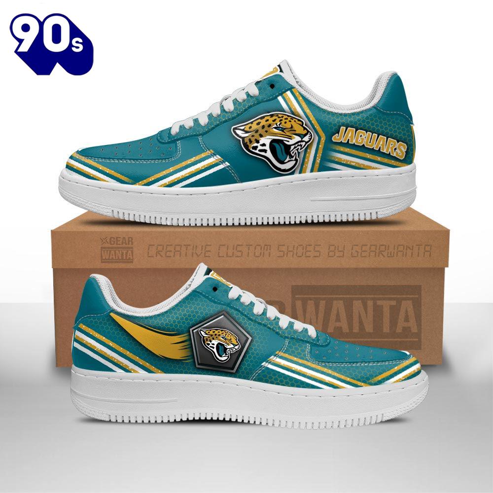 Jacksonville Jaguars Air Sneakers Custom Force Shoes For Fans Jacksonville Jaguars Air Sneakers Custom Force Shoes For Fans