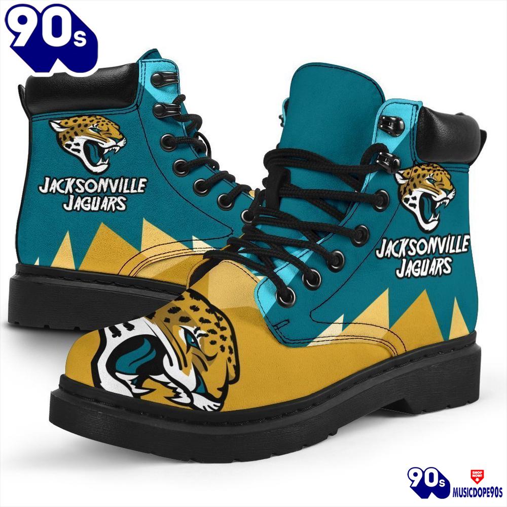 Jacksonville Jaguars All Season Boots Casual Shoes Vegan Leather Custom Boot Shoes Jacksonville Jaguars All Season Boots Casual Shoes Vegan Leather Custom Boot Shoes