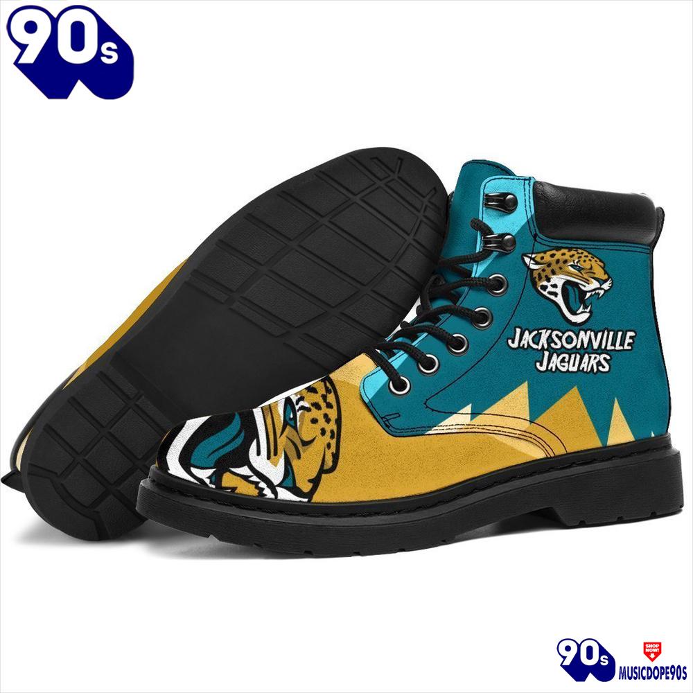 Jacksonville Jaguars All Season Boots Casual Shoes Vegan Leather Custom Boot Shoes Jacksonville Jaguars All Season Boots Casual Shoes Vegan Leather Custom Boot Shoes