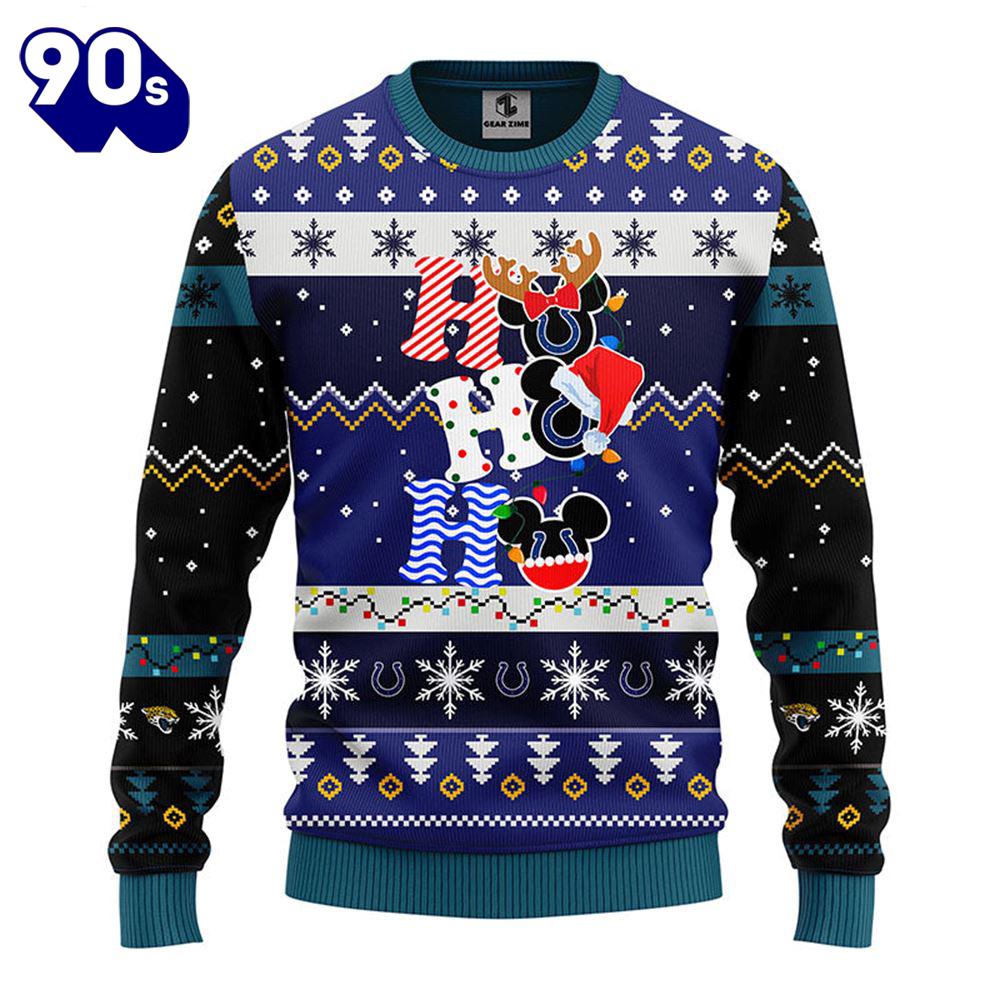 Jacksonville Jaguars HoHoHo Mickey Christmas Ugly Sweater Gift Christmas Jacksonville Jaguars HoHoHo Mickey Christmas Ugly Sweater Gift Christmas