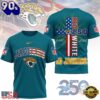 Jacksonville Jaguars NFL God America 250 Years 2026 Unisex T-Shirt